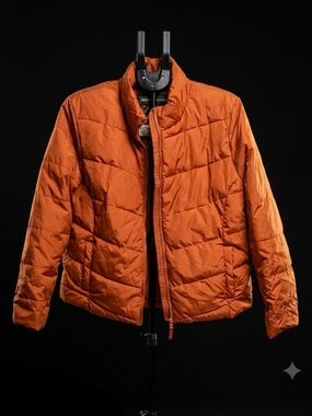 Cole Haan Orange Women's Puffer Jacket